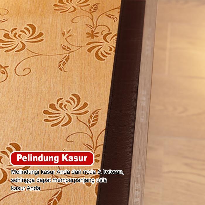 Matras Tikar Bambu Tradisional Ukuran 120x200cm Karpet Bambu Premium Alas Kasur Tikar Lipat Bambu
