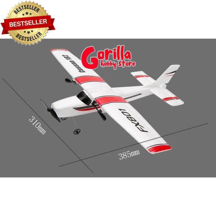 Pesawat RC Cessna 182 Model FX801 Fei Xiong 2 channel RTF EPP foam rc plane FX801