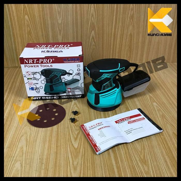 Nrt-Pro 945 Hd Mesin Amplas Bulat Orbital Sander Variable Speed 945Hd