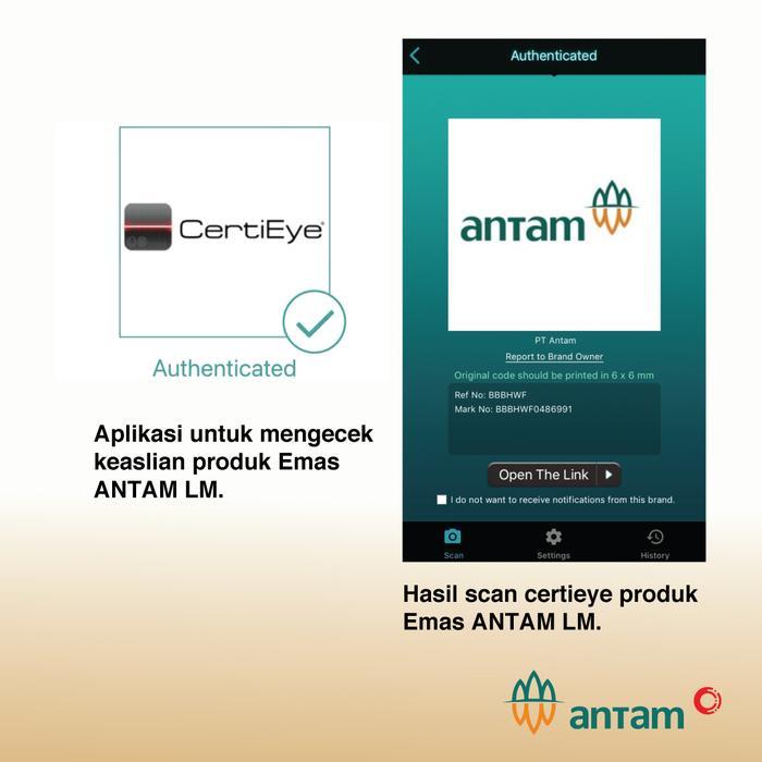 10 Gr (Gram) Logam Mulia/Logam Mulia Antam/Lm/Emas Antam Bersertifikat