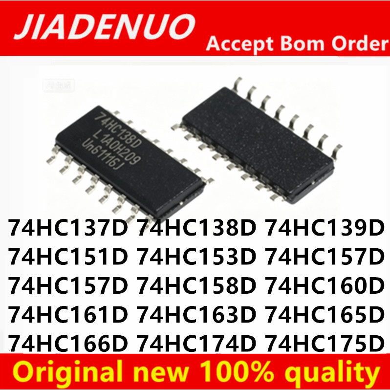 74HC138D 74HC137D 74HC139D 74HC151D 74HC153D 74HC157D 74HC158D 74HC160D 74HC161D 74HC163D 74HC165D