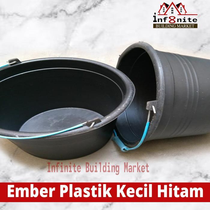 Ember Plastik Kecil Hitam Cor Adukan Semen Timba Ember Proyek Pvc