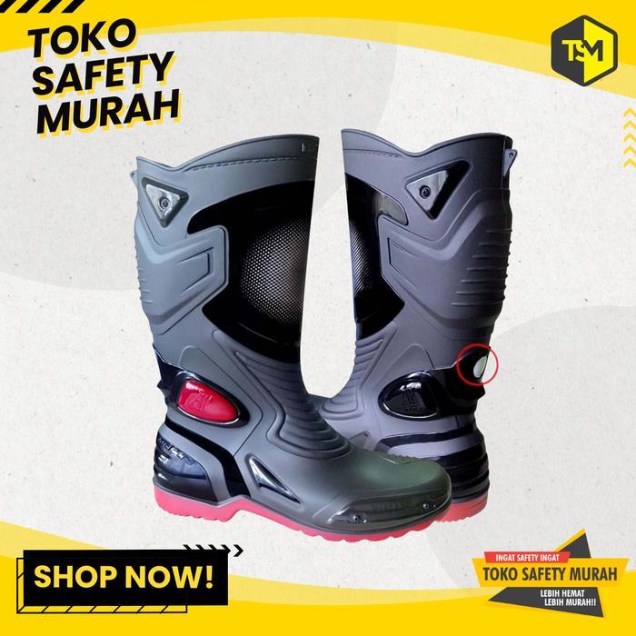 Jual Rugi Sepatu Boot Ap Moto 3 Boots Pria Moto 3 Sepatu Motor Anti Air Hujan Boot Original