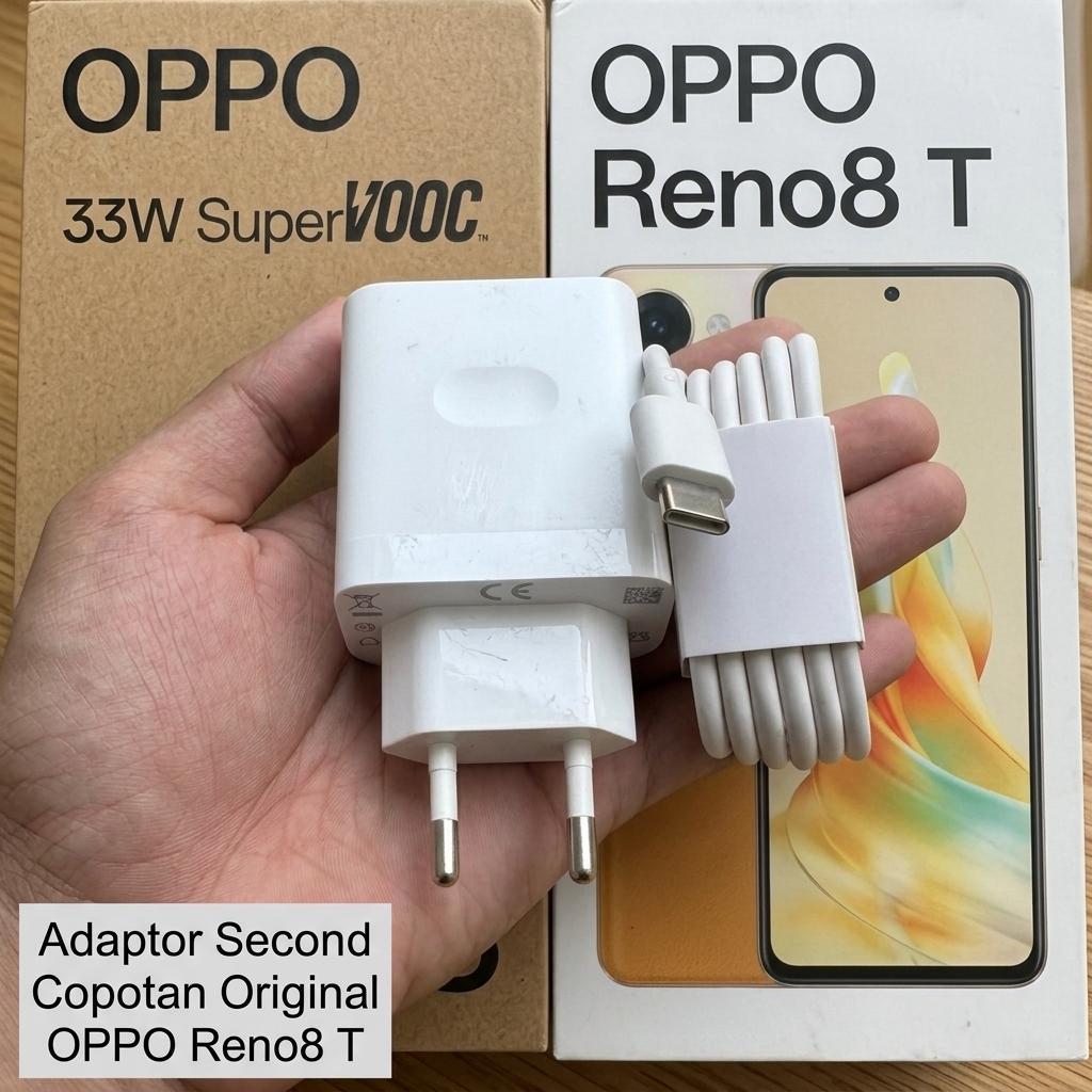 Adapter Cas OPPO VCB3HDEH Bekas Original SuperVOOC 33W Fast Charging 5-11V 3A Cocok OPPO Reno8 T