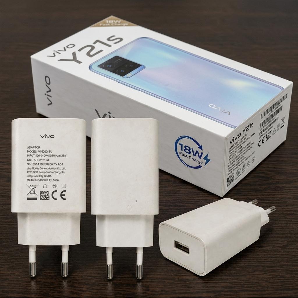 Charger Copotan Vivo V1020D-EU Ori Bekas 10W Cocok Vivo Y21s
