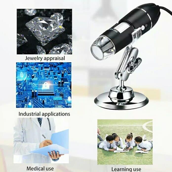 Best Seller Microscope Digital 1600X 8 Led Zoom Endoscope Microskop Usb Endoskop Terlaris