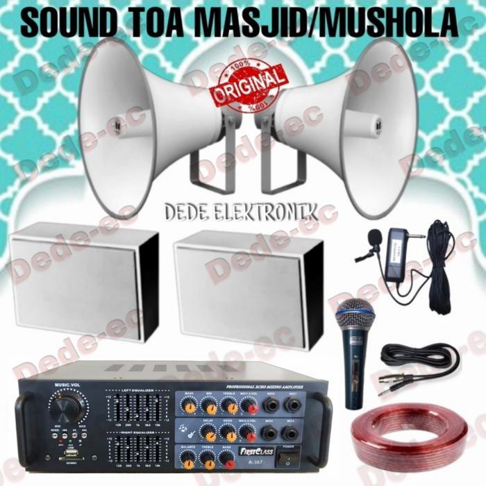 Paket Speaker TOA Mesjid Juga Musholah - Hitam