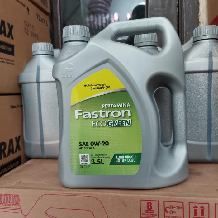 * Fastron 0W-20 3,5L . Oli Mobil Synthetic Fastron Ecogreen *