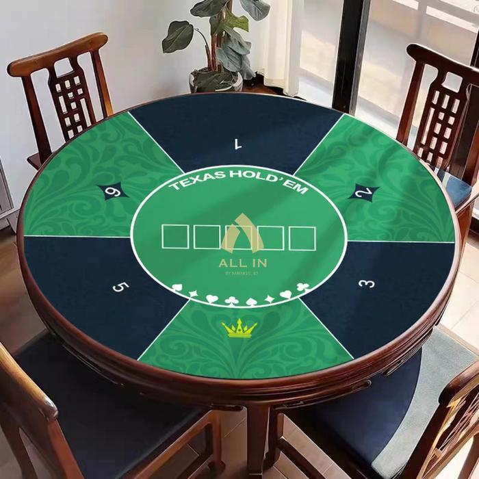 Terlarisss SA Karpet Poker Diameter 120cm Playmat Alas Texas Holdem Baccarat Blackjack