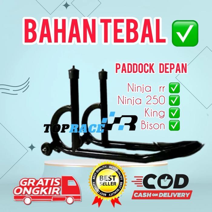 Paddock Depan Ninja 250, Ninja Rr, Cbr, Byson, King & Motor Trail Terlaris