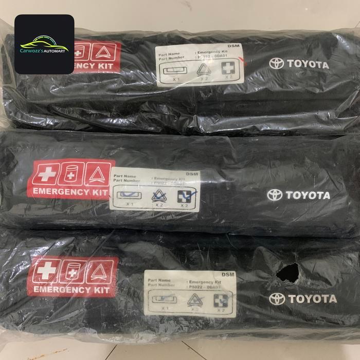 new Tas Emergency Kit P3K Segitiga Pengaman TOYOTA