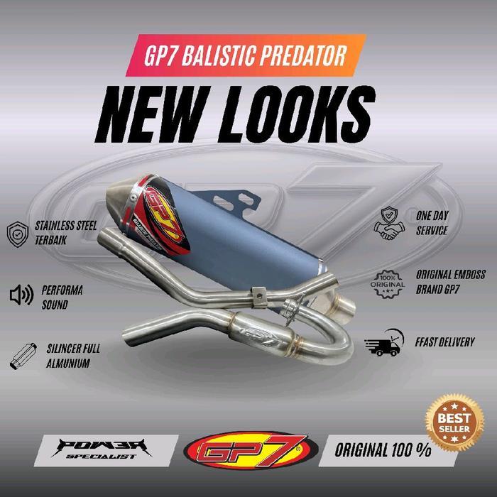 GP7 NEW BALISTIK PREDATOR STANDAR KLX/CRF Knalpot