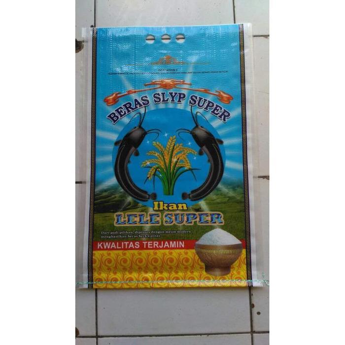 Karung beras laminasi 5kg merek Lele Super