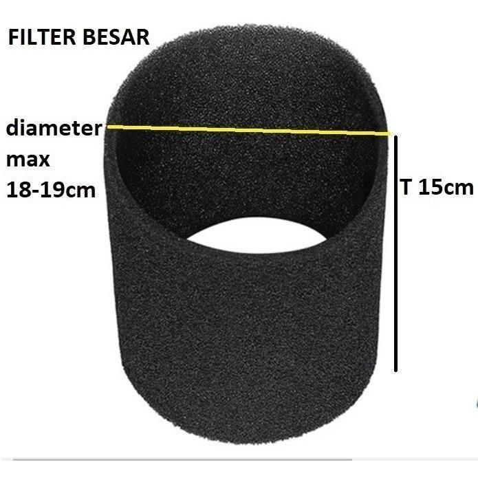 1 SET KANTONG FILTER VACUUM CLEANER - BASAH KERING BAHAN KAIN & BUSA
