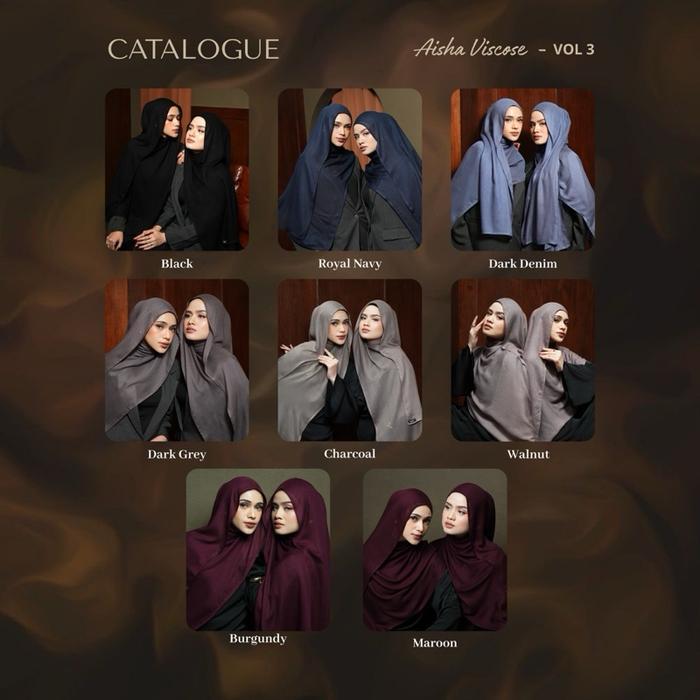 HIJABQA - Aisha Viscose Pashmina (Aisha Ibrahim X Hijabqa)