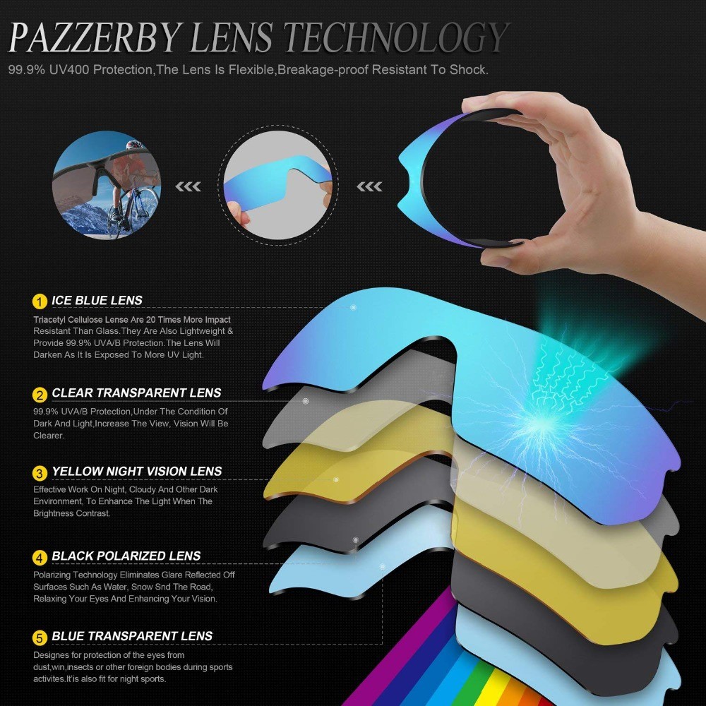 Polarized Mirrored Coating Replacement Lenses forOakley Splinter Frame MultiColors