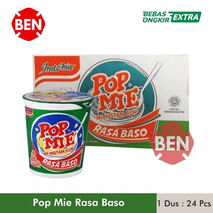 READY Pop Mie Rasa Baso 1 Dus 24 Pcs Cup - Popmie Mie Instan