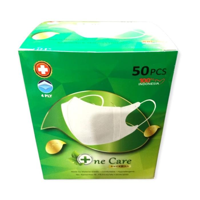 New Masker Duckbill NeCare 4ply masker dewasa NeCare Earloop premium 50pcs