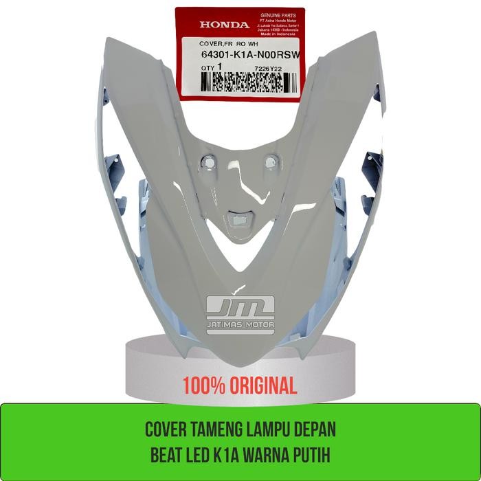 Cover Tameng Lampu Depan Beat Eco Led K1A Putih 64301-K1A-N00Rsw