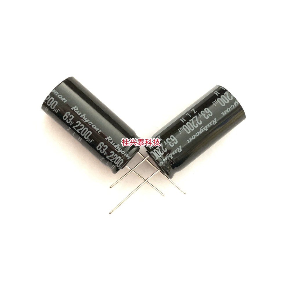 NEW 20PCS NEW RUBYCON ZLH 63V2200UF 18X40MM 2200UF/63V high frequency low resistance and long life 2