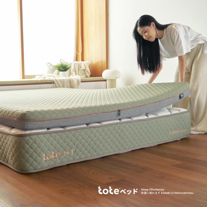..- Tote Tatami Topper Latex Kasur Latex Portable