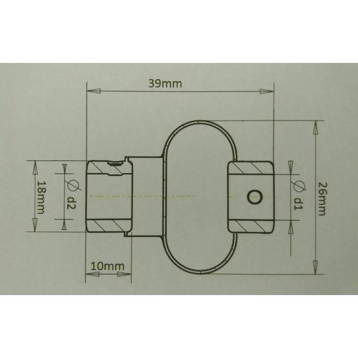Double Loop Coupling Encoder Aluminium