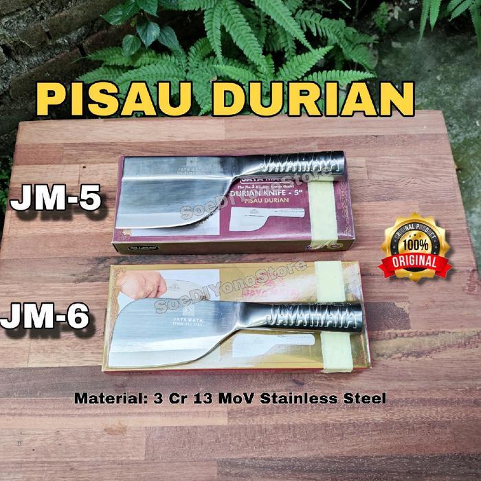 Pisau Durian Jaya Mata 5Inch Stainless Steel Anti Karat Tebal Fulltang Kitchenware