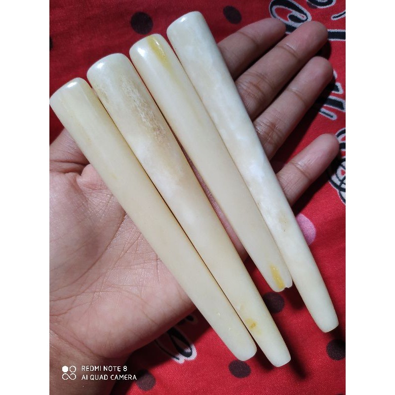 pipa tulang sapi model iga duyung 12 cm