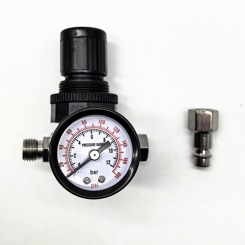 Spray Gun Air Regulator Adjustable Spray Paint Gun Regulator Air Pressure Valve Regulator