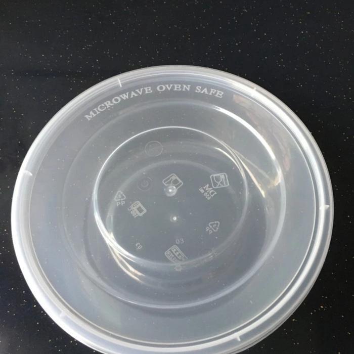 Mangkok Plastik 650ml Thinwall Round Rou Bulet 650 ml box DM bulat