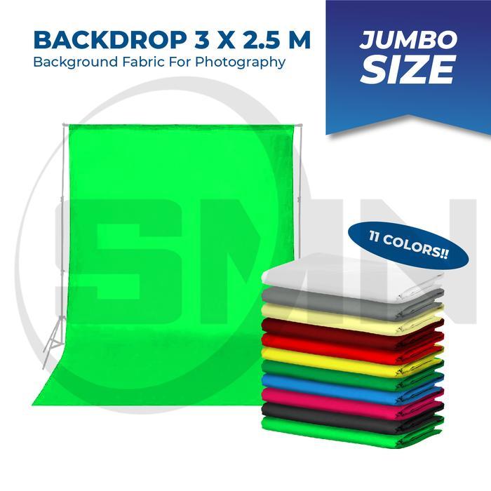 background kain polos (3 x 2.5m) foto studio