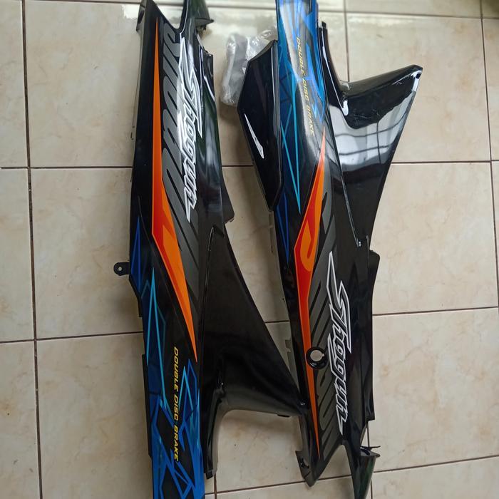 Cover Body Belakang Shogun 125 Sp Biru Hitam