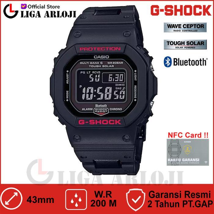 CASIO G-SHOCK GW-B5600HR-1DR - JAM TANGAN PRIA - HITAM MERAH