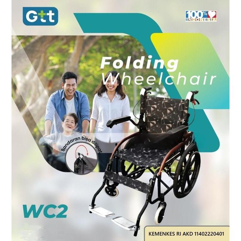 PROMO Kursi Roda Traveling GTT WC2 Kursi Roda Lipat Portable