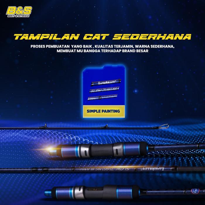 Lurekiller Joran Pancing Slow Jigging 1.91M PE 1-3 joran jigging Fuji bahan carbon Hi-power X JP017