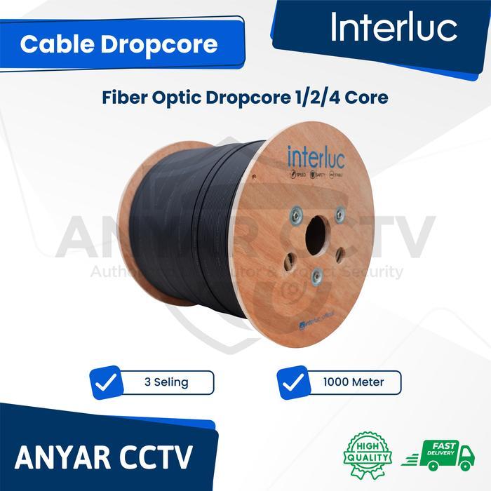 ns2x- Interluc Kabel Fo Fiber Optic Dropcore 1 /2/4 Core 3 Seling 1000Meter