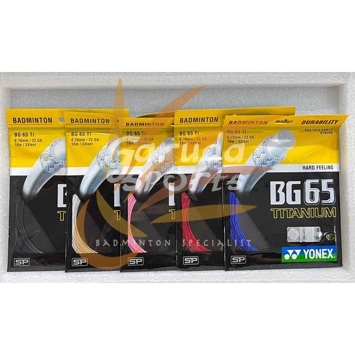 Senar Yonex Bg 65 Ti / Senar Bulutangkis Yonex Bg 65Ti Bg 65 Titanium Original