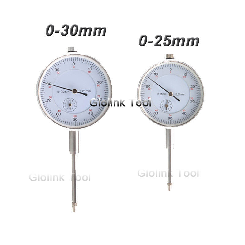 PROMO   Precision 0-25mm 0-30mm 0.01mm Dial Indicator Gauge Meter Precise Indicator Gauge measure in