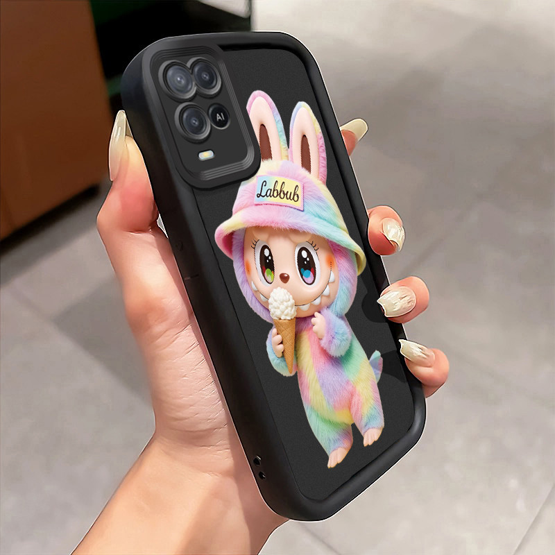 Casing Hp Untuk OPPO A54 Case Boneka Es Krim Pelangi Softcase Fall Prevention Kesing lunak Cesing Ha