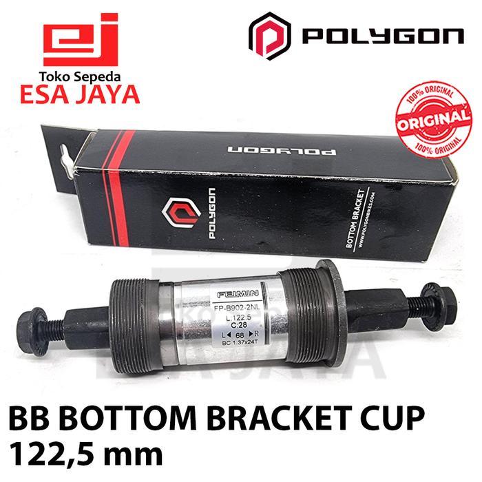 Ready Bb Bottom Bracket Kotak Polygon 122 Mm Bearing Laker Sepeda Original