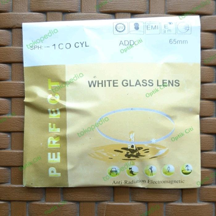 lensa kacamata minus bahan kaca anti radiasi index 1.5