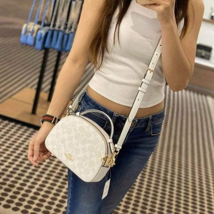 TAS COCH SNATURE WHITE SERENA SATCHEL AL
