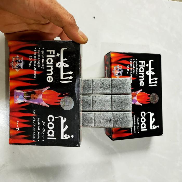 TERLARIS Arang Flame Coal Isi 30 / Areng Magic Silver / Aranng Untuk Bakar Bukhur