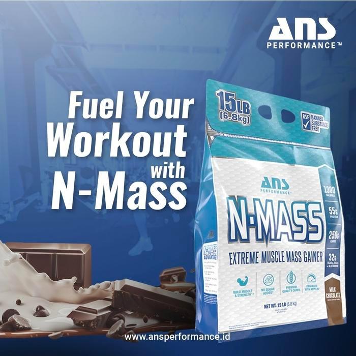 Ans N- Mass 15Lbs N-Mass Nmass Mass Weight Gainer Susu Fitness Bulking Best Seller