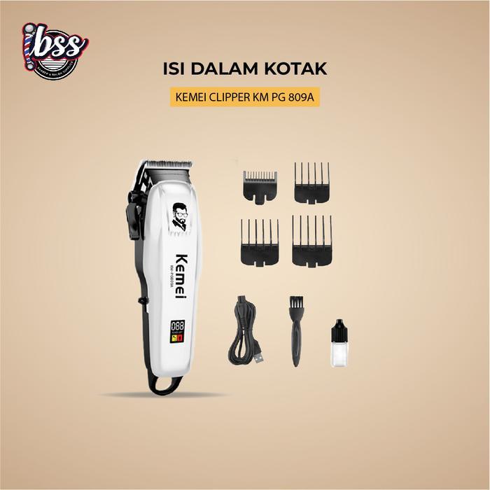 Diskon Hair Clipper Kemei 809A Alat Mesin Cukur Rambut Original Km 809A / Kemei Pg 809A Alat Cukur