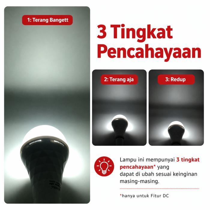 Ready Aoki Lampu Bohlam Led Ac/Dc New Crystal Darurat Emergency Lamp Baterai Downlight Gantung