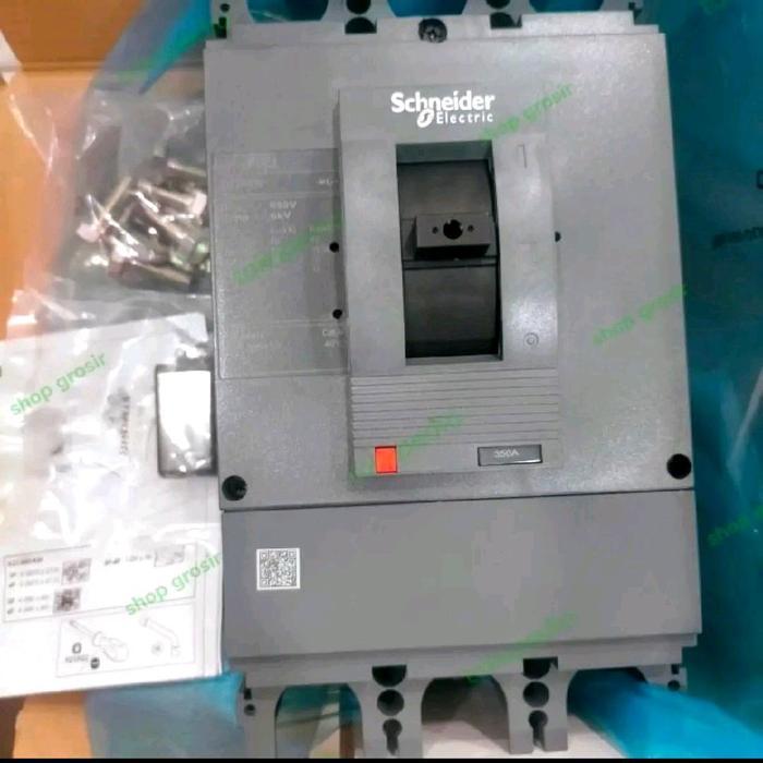 MCCB BREAKER SCHNEIDER EZC400N 3PHASE 400A MCCB SCHNEIDER ORIGINAL BREAKER SCHNEIDER 400A