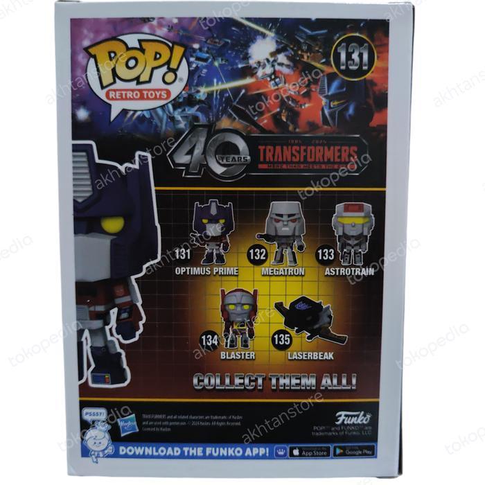 FUNKO POP OPTIMUS PRIME #131 40 YEARS TRANSFORMERS