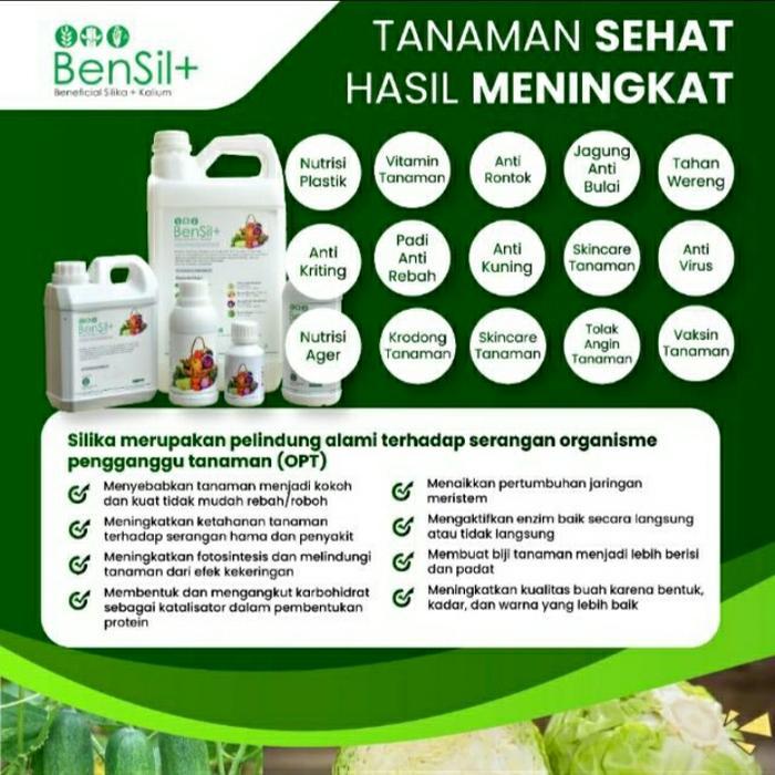 BenSil+ Beneficial Silika + Kalium 1 liter Pupuk Cair Silika + Kalium