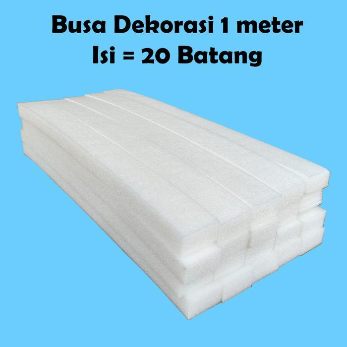 Busa Dekor 1 Meter 20 Batang Busa Dekorasi Foam Dekorasi Busa Bunga Tancap Busa Tancap Bunga